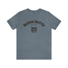 Outlaw Surf Skull Logo T-Shirt
