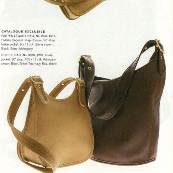 Coach Vintage XL Duffle Feed Sac 9085 in Mahogany Cowhide Coach Vintage XL Duffle Feed Sac 9085 in Mahogany Cowhide