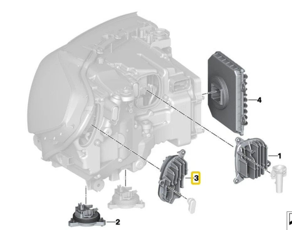 LED DIRECTION INDICATOR SIDELIGHT SIGNAL BLINKER Control Module Unit For BMW - Image 3 of 3