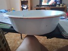 Vintage Enamel Basin Round Wash Tub — photo 4