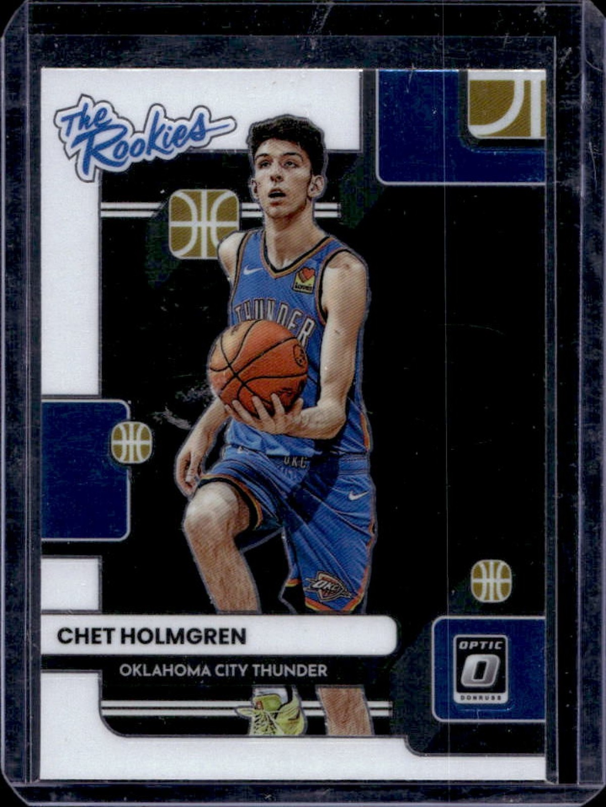 2022-23 Donruss Optic Chet Holmgren The Rookies Rookie RC #2 Thunder