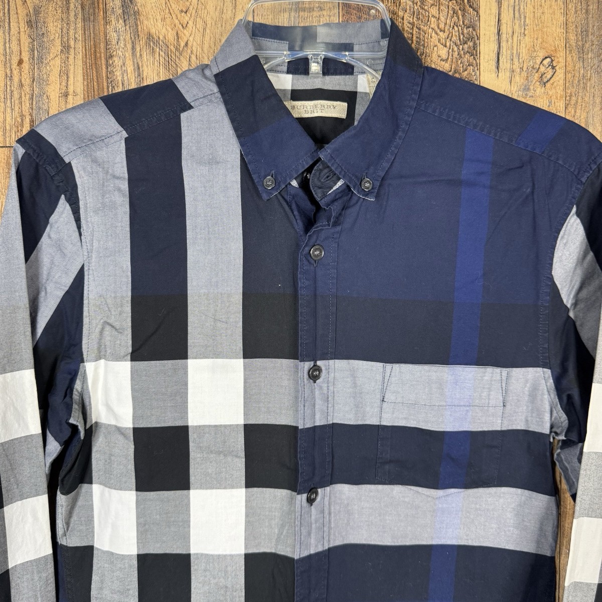 Burberry Brit Somerville Blue Nova-check Sport Shirt Long