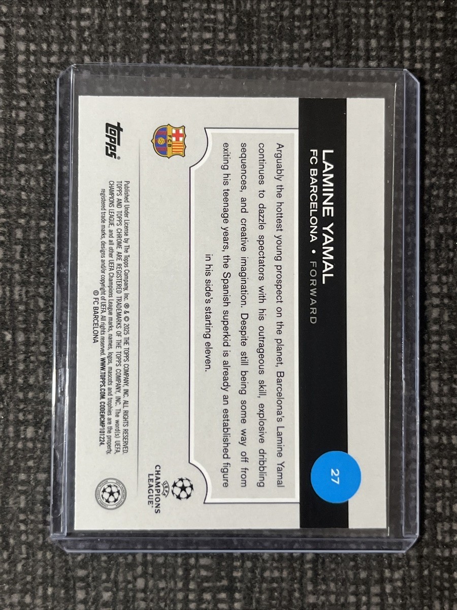 Lamine Yamal 2024-25 Topps Chrome Future Stars Silver Wave