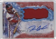 2017 Topps Inception Patch Red 2/25 Tim Anderson #IAP-TA Patch Auto 0f21