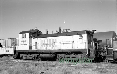 C&E Colorado & Eastern COE 468 Railroad Norm Metcalf  Old Vintage negative