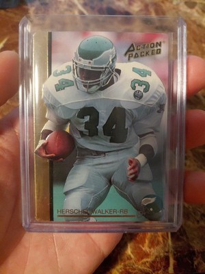 Vintage 1992 Action Packed Football Hershel Walker Gold #65 Philadelphia Eagles 