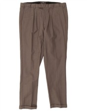Marks & Spencer Herren Straight Anzug Hose W36 L31 Grau Baumwolle CB16