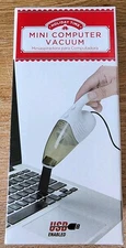 Holiday Time Mini Wired USB Powered Computer Keyboard Vacuum New