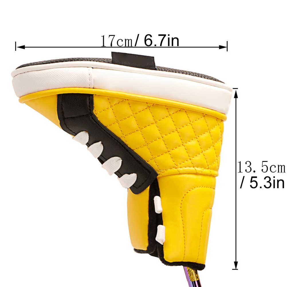 Golf Putter Head Cover Funny Shoe Shaped PU Leather Golf Putter Headcover