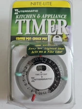 Intermatic Timer Kitchen & Appliance Lighted Dial Acts As Nite-Lite NEW SEALED