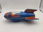 Superman Classic Rocket Tin Toy Friction Motor DC Comics 2001 Schylling B4