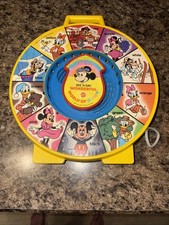 Disney See N' Say Mattel Wonderful World Of Color, MIckey Mouse Toy Pull String