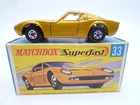 VINTAGE MATCHBOX SUPERFAST No.33c LAMBORGHINI MIURA P400 IN ORIGINAL BOX 1970