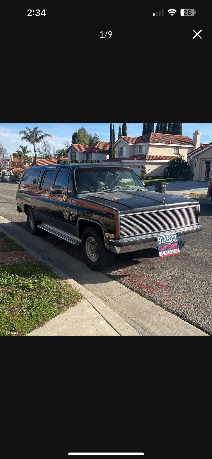 1987 GMC Suburban for sale in Corona California