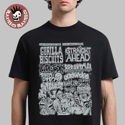 Gorilla Biscuits Straight Ahead 2026 Shirt Brooklyn Monarch Event Gift Tee