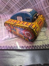 Louis Marx Tin Flip Over Tank #5 ~ Flips No Sparks