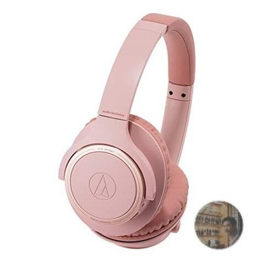 Audio Technica ATH-SR30BT PK Wireless Bluetooth Headphones Pink 70H Battery