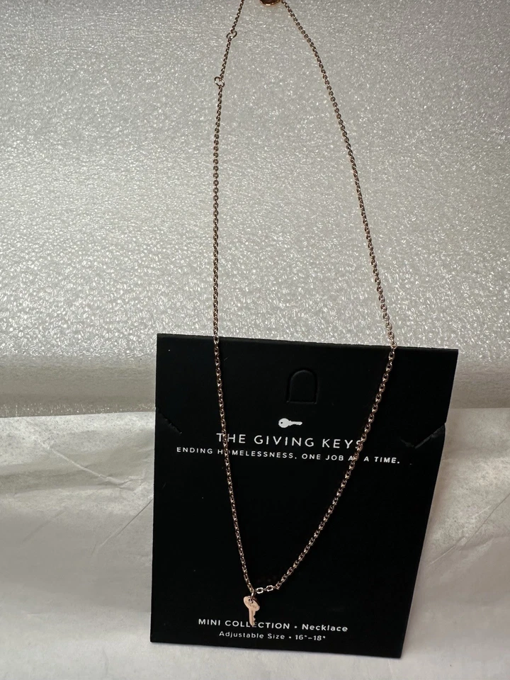 The Giving Key Mini Collection Necklace Rose Gold “DREAM” Key - Image 3 of 4
