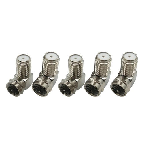 High strength Zinc Alloy F male to F female Cable TV Connector with 90 Degrees - Zdjęcie 8 z 21
