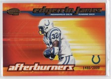 2001 Pacific Invincible Afterburners #7 Edgerrin James #'d 1480/2000