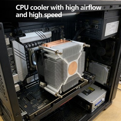 80MM CPU Air Cooler 4PIN PWM Cooling PC Radiator Fan for Intel 2011 X79 X99
