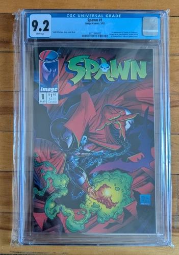 Spawn #1 CGC Graded 9.2 White Pages Image Comics 1st Appearance Spawn