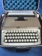 Vintage Smith Corona Galaxie Typewriter With Case And Instructions And Cover thumbnail