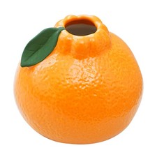Orange Ceramic Vase for Centerpieces Ceramic Floral Vase Decor