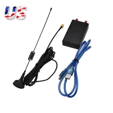 Software Defined Radio Tuner Receiver 100KHz-1.7GHz UV HF RTL SDR USB& Cable a