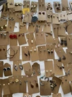 Estate Sale Finds Vtg Mod 135 Pr Earrings Pierced Rhinestone Costume Jewelry Lot