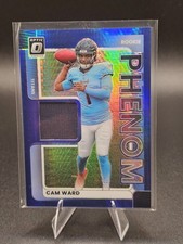 2025 Optic CAM WARD Blue Hyper Phenom Patch Relic Rookie RC Tennessee Titans SP