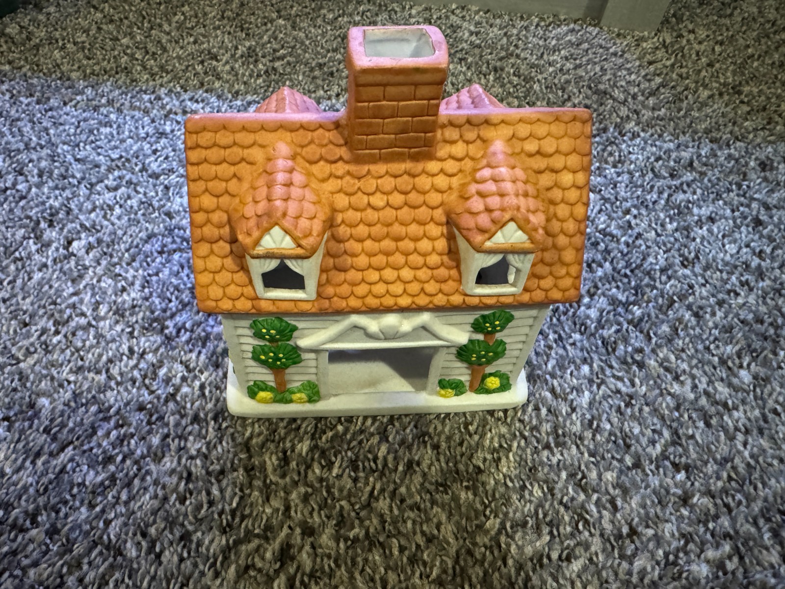 Vintage Ceramic Party Lite House Tea Light Candle Holder