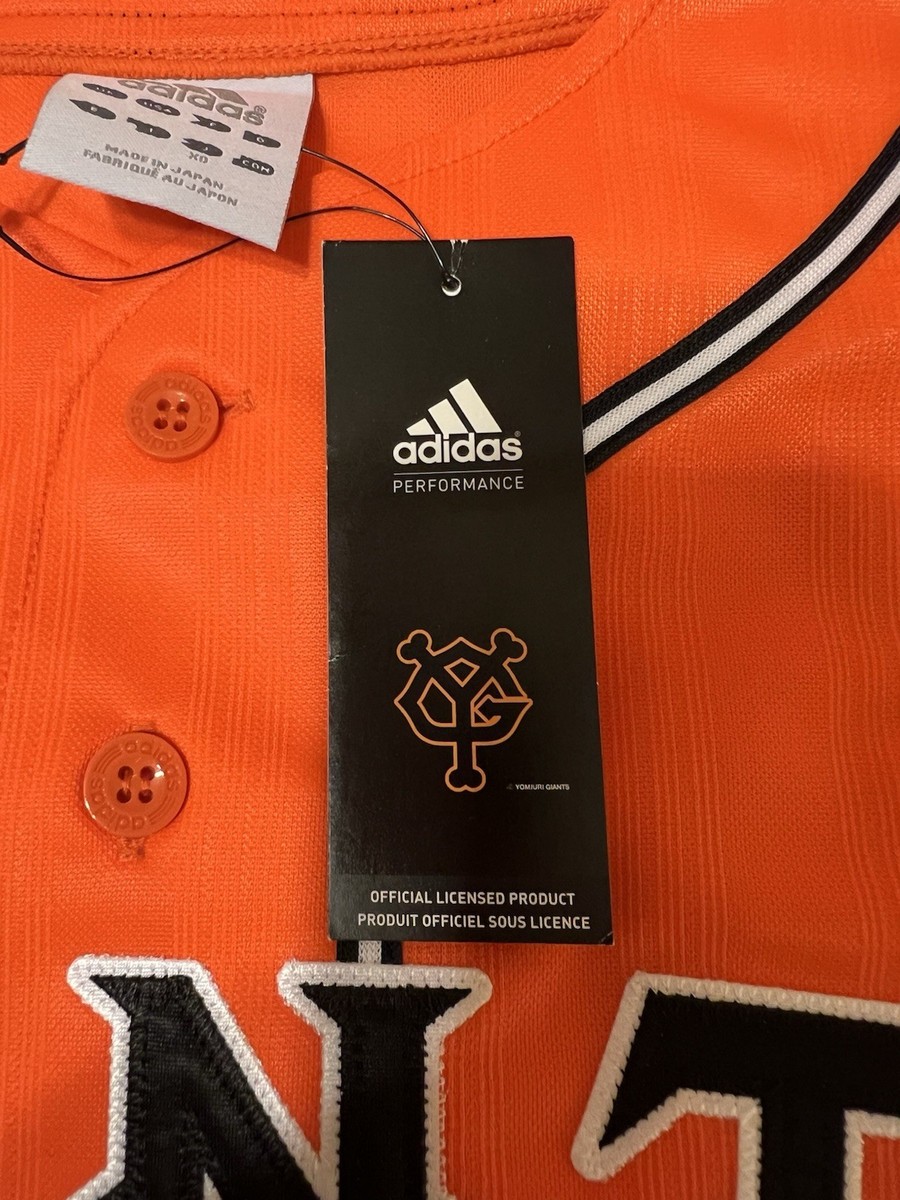 NEW Adidas Japan Made TOKYO YOMIURI GIANTS Baseball Jersey Orange