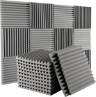 6-24- 96 x Acoustic Foam Panels Studio Noise Soundproofing Wall Tiles 12*12 inch