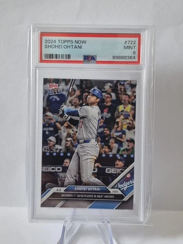 2024 Topps NOW Shohei Ohtani #722 PSA 9 50/50 Club Dodgers 🔥