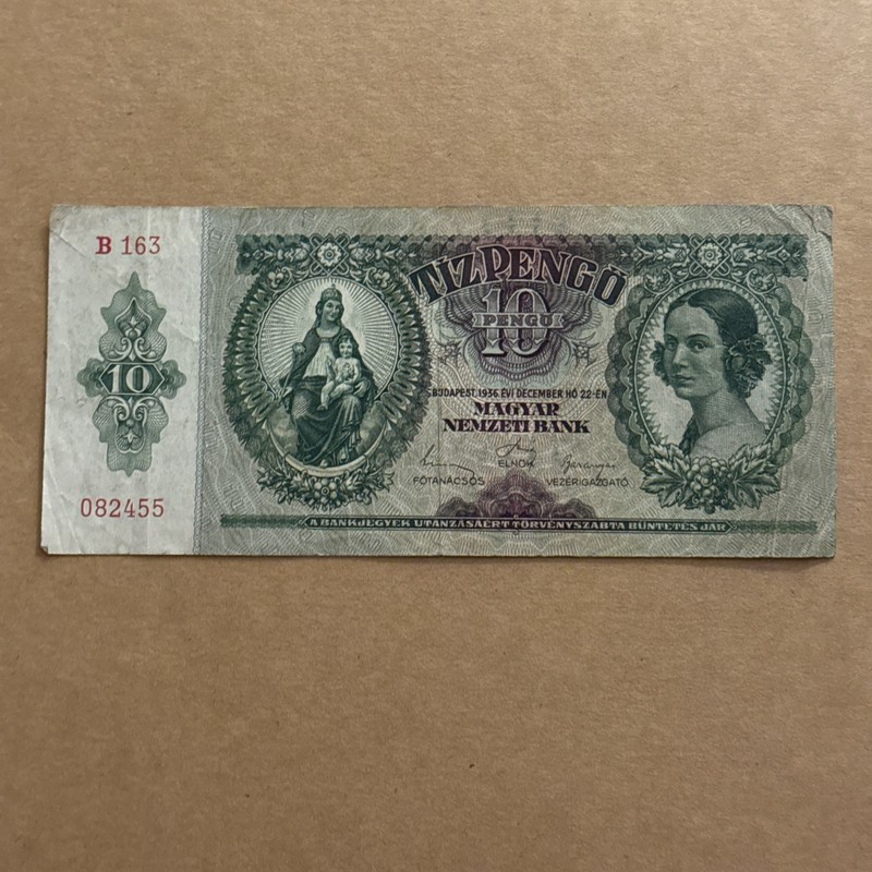 10 pengo Hungary 1936 Banknote