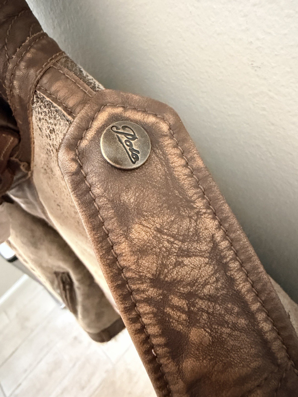 Ralph Lauren Shearling Biker Jacket Men’s Medium NWT NEW $2,498 image 8