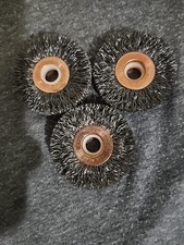 10 Pack WEILER 15473 2" x 3/8" Crimped Wire Wheel .014 Wire 3/8"- 1/2" Arbor Hol
