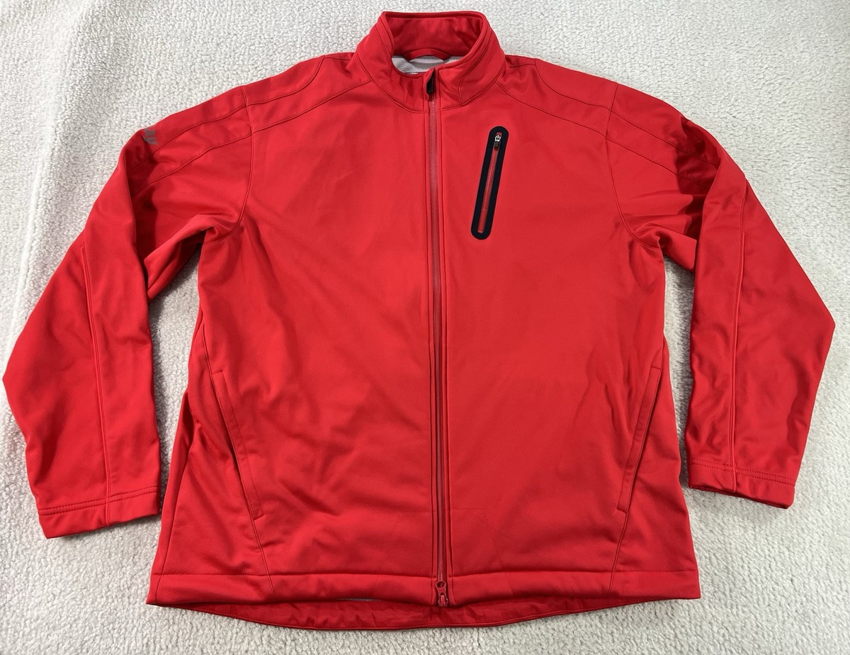 Callaway Tour Authentic Red Golf Jacket Soft Shell Full Zip Active