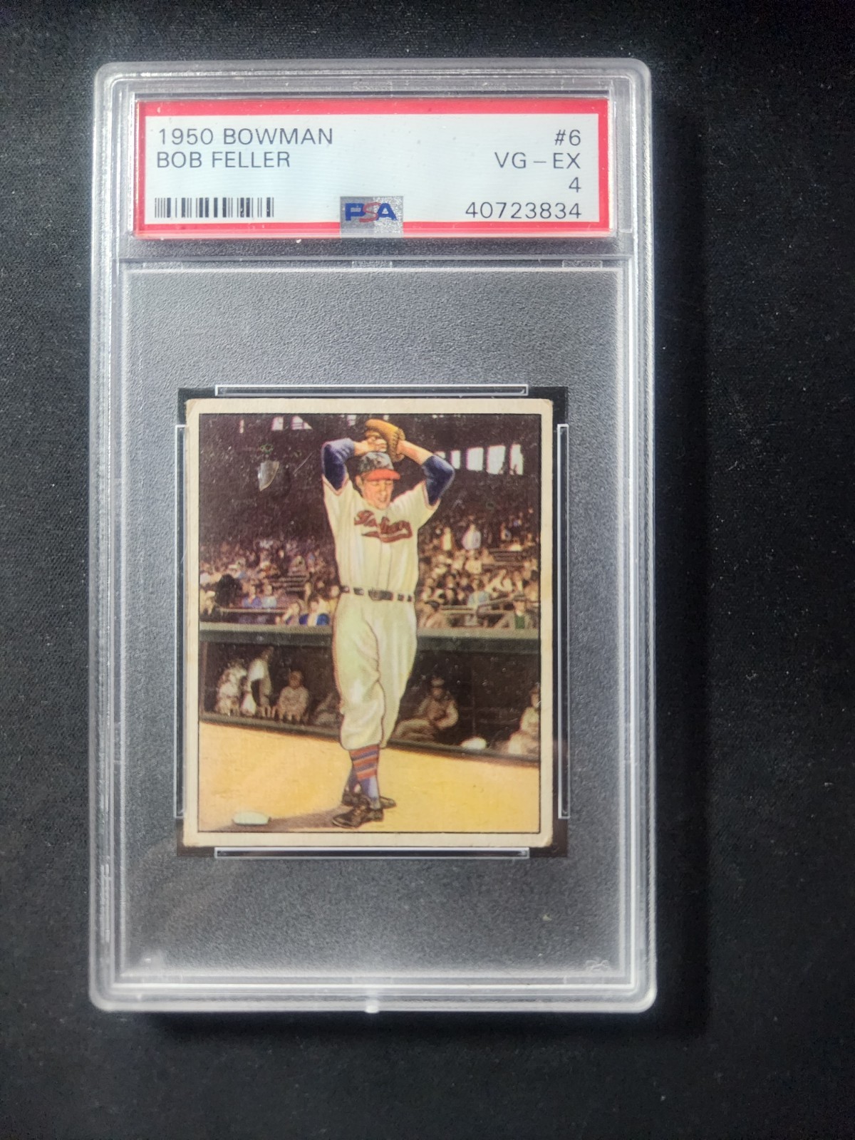 1950 Bowman Bob Feller #6 PSA 4 Cleveland Indians HOF