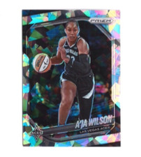 A’ja Wilson 2025 Prizm WNBA #76 Cracked Ice Prizm Las Vegas Aces