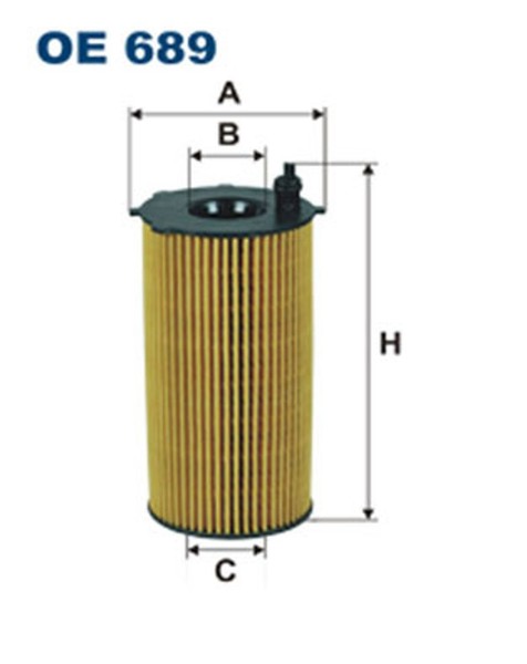 ÖLfilter Filtron OE 689 Filtereinsatz FüR Jeep Dodge Cherokee Nitro KK Wrangler-image