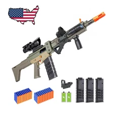 Realistic Sniper Rifle Toy Guns for Nerf Guns Bullets, Electric Foam Blaster