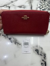 Coach Long Zip Around Wallet - IM/1941 Red