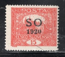 POLAND EUROPE EAST SILESIA OVERPRINT 1920 STAMPS  MINT HINGED  LOT 203CG