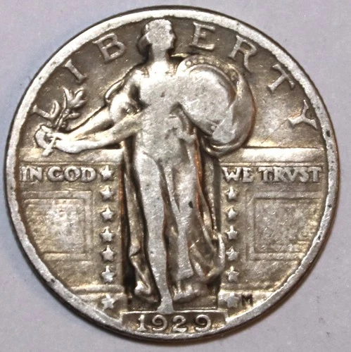 1929-P Standing Liberty Quarter - Very Good - #9696D FREE SHIPPING