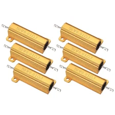 50W 0.01 Ohm Aluminum Shell Resistor, 6Pcs Aluminum Housing Resistor