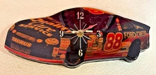 Vintage Clock Shaped like  the NASCAR #88 Ford Credit Car - WORKS