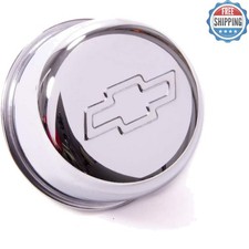 Vehicle Specific Twist-on Breather Cap - 1-14 Inch Chrome With Chevy Logo
