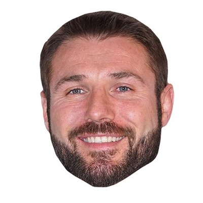 Ben Cohen Promi Maske, flaches Kartengesicht, Kostüm Maske